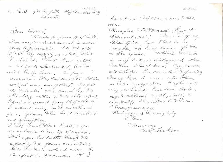 Major Arthur Randall Jackson Letter 3 001-001 (2)